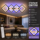 Люстра Diasha H8060/2+2BK LED 3color dimmer