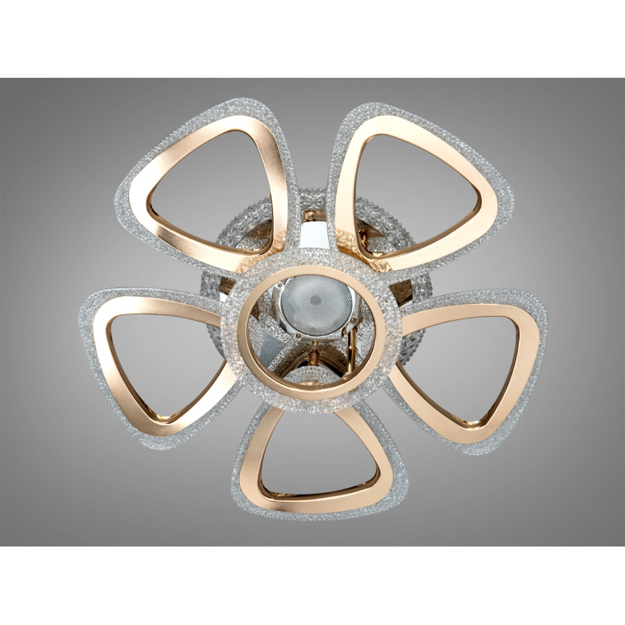 Люстра Diasha J620/5+1HR+G MP3 LED 3color dimmer (хром+золото) - фото 3