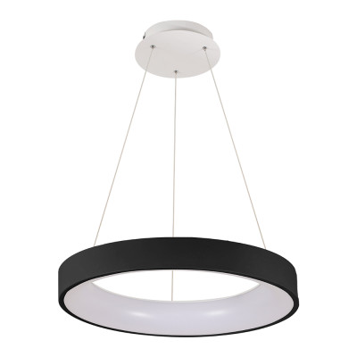 Люстра LED VELMAX V-PL-VERONA-R max 50W 3000-6500K 3000Lm пульт ДУ черный RGB 4900Lm