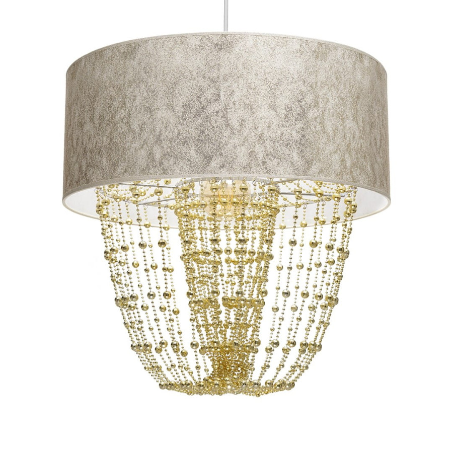 Люстра Milagro MLP-6447 Almeria white/gold 1*E27 60w - фото 2