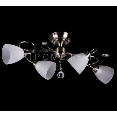 Люстра потолочная P3-26422/4C AB+WT