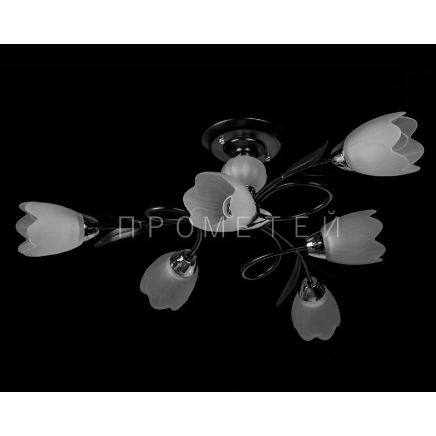 Люстра P3-56483/6C/BK+CR+WH - фото 3