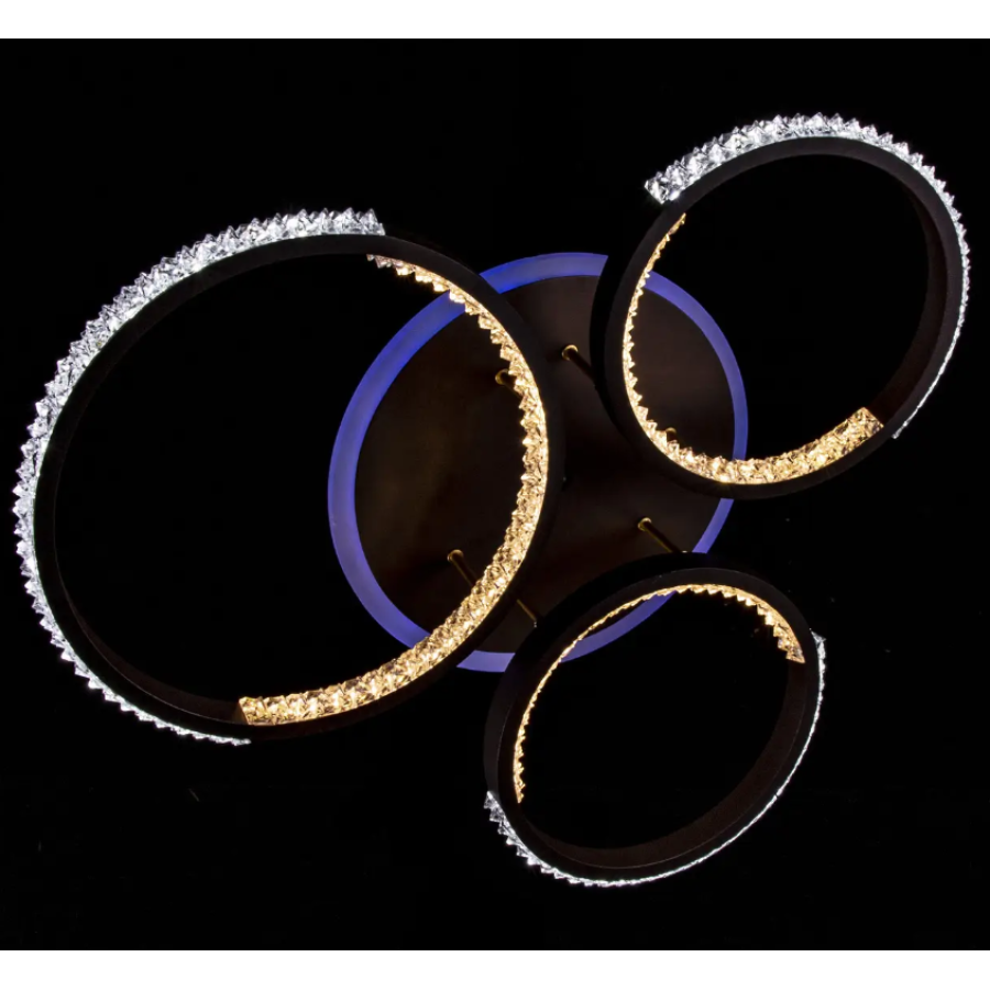 Люстра потолочная Led P5-S2006/2+1/CF с пультом - фото 1