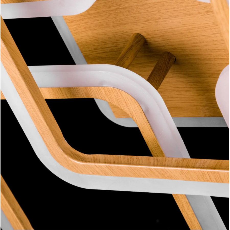 Люстра потолочная Led P5-YH065/5/WOOD коричневая с пультом - фото 6