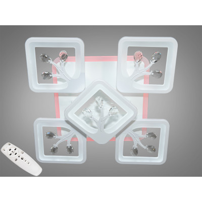 Люстра Diasha S8157/4+1WH LED 3color dimmer