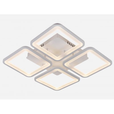 Люстра потолочная Led Sirius 6086-4 WT 84W белая с пультом