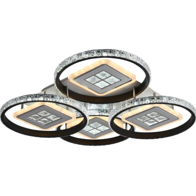 Люстра светодиодная Sirius 7053/4 WH+BK 224W