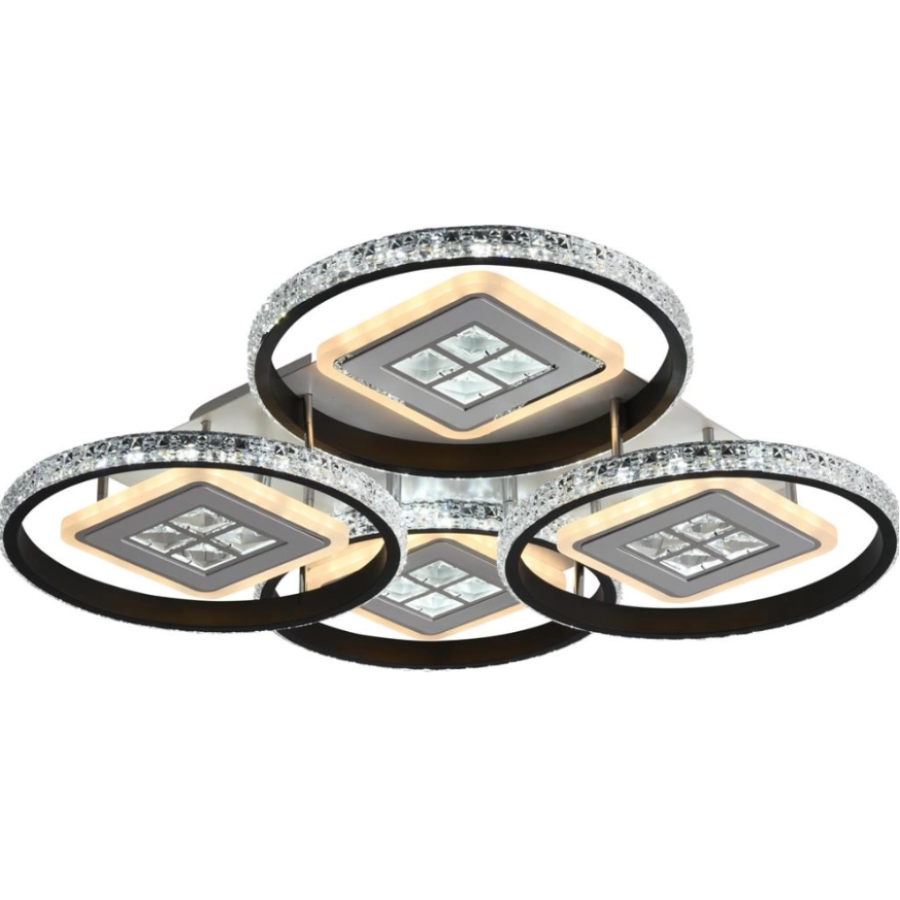 Люстра светодиодная Sirius 7053/4 WH+BK 224W - фото 1
