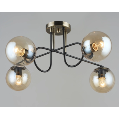 Люстра Sirius B A4243/4 BK+AB