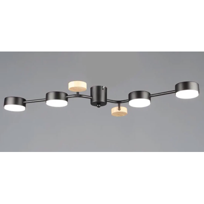 Люстра Sirius B N6713/4 BK+WOOD