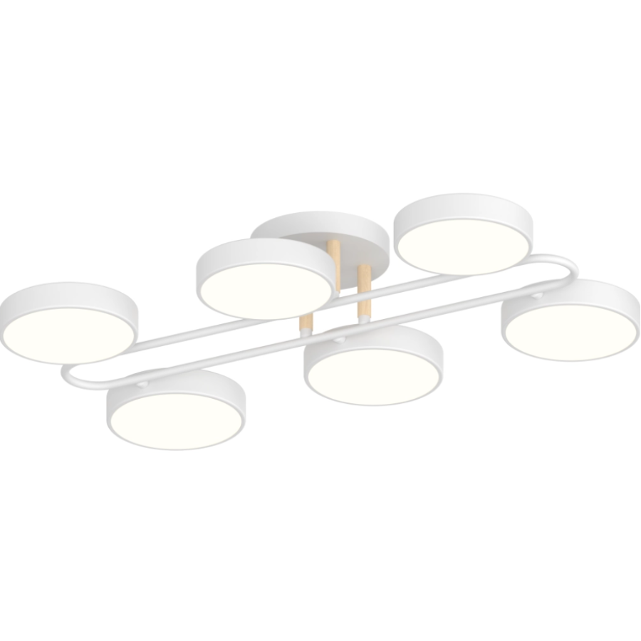 Люстра Sirius B XI3322-4 WH+WOOD - фото 2
