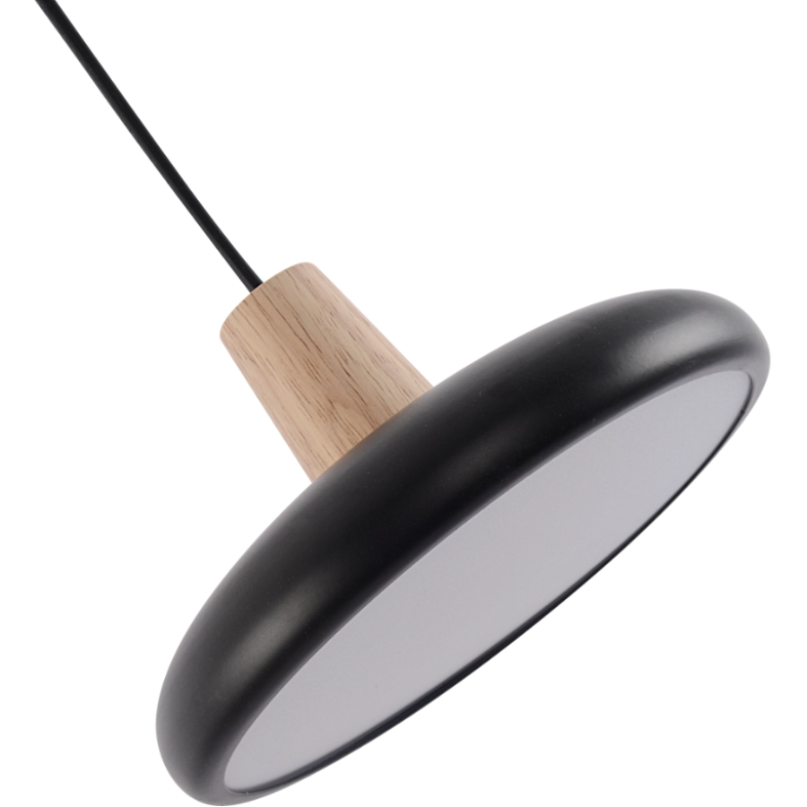 Люстра Sirius B XI3342-1 BK+WOOD - фото 2