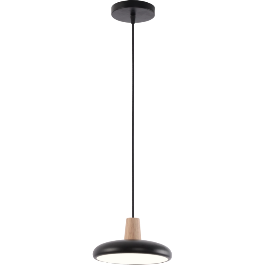 Люстра Sirius B XI3342-1 BK+WOOD - фото 1