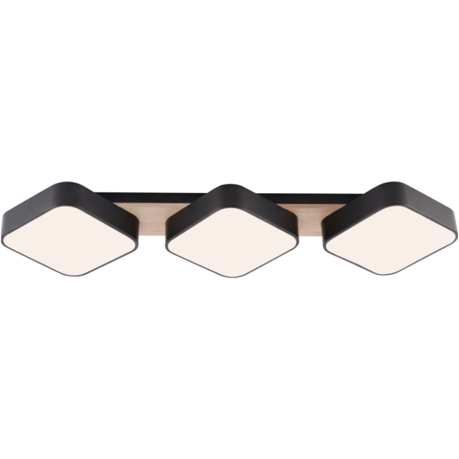 Люстра Sirius B XI3342-3 BK+WOOD - фото 3