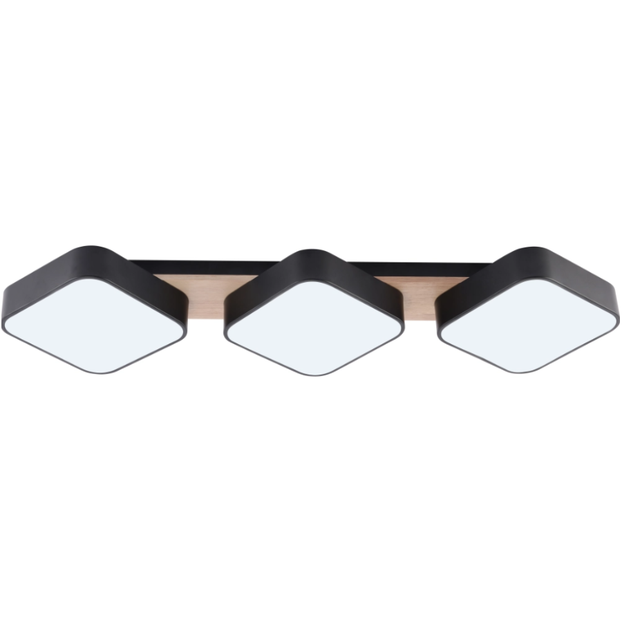 Люстра Sirius B XI3342-3 BK+WOOD - фото 4