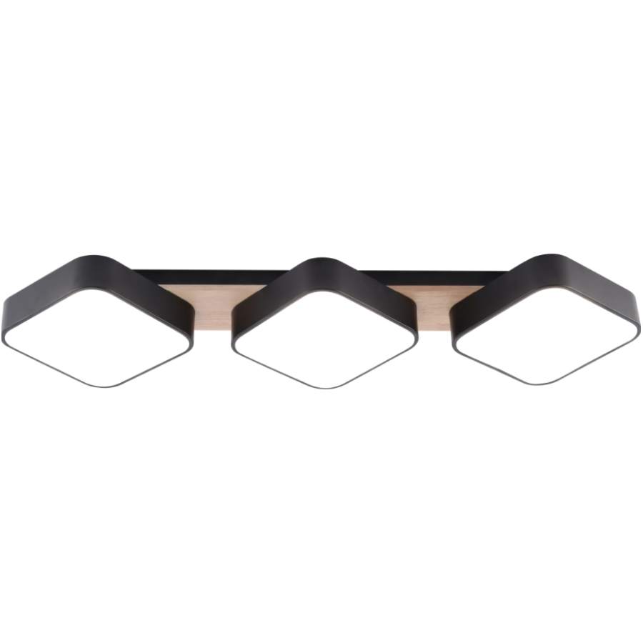 Люстра Sirius B XI3342-3 BK+WOOD - фото 2