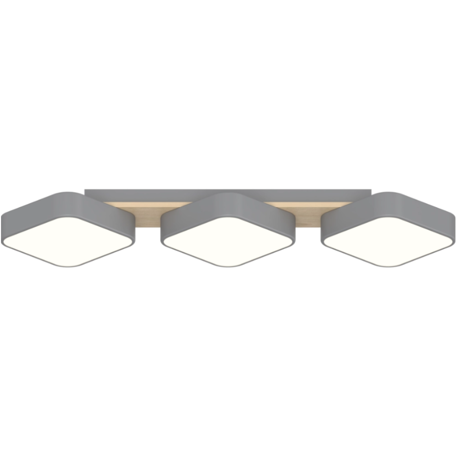 Люстра Sirius B XI3365-3 GREY+WOOD - фото 2