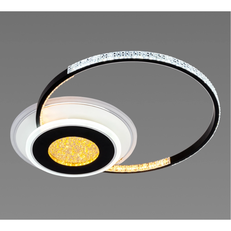 Люстра світлодіодна Sirius C7067/500 WH+BK (RGB) 80W+8W - фото 3