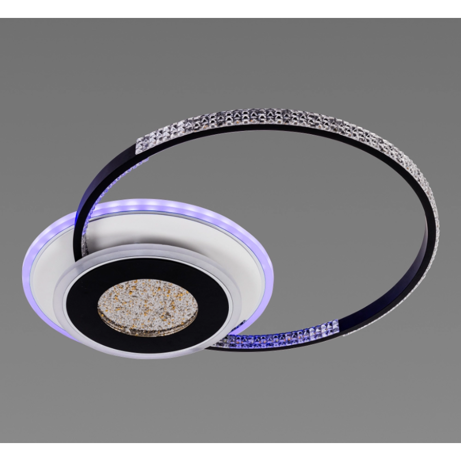 Люстра світлодіодна Sirius C7067/500 WH+BK (RGB) 80W+8W - фото 4