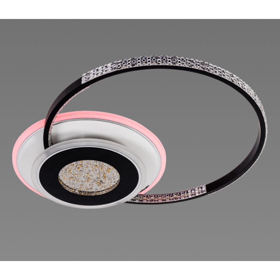 Люстра світлодіодна Sirius C7067/500 WH+BK (RGB) 80W+8W - фото 5