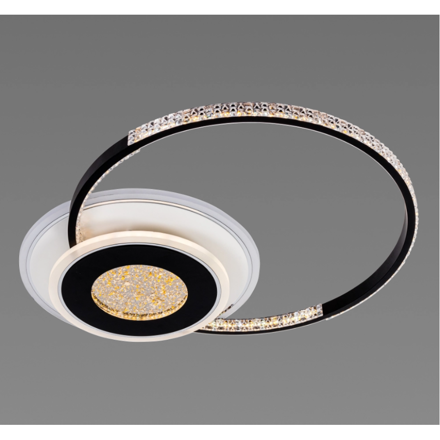 Люстра світлодіодна Sirius C7067/500 WH+BK (RGB) 80W+8W - фото 1