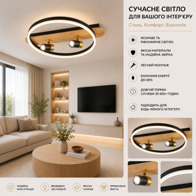 Люстра Sirius Ш 77084/1+2S BK