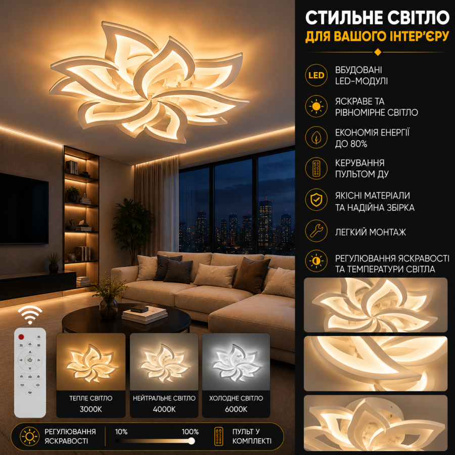 Люстра Valeso 5102-5+5 WH - фото 1