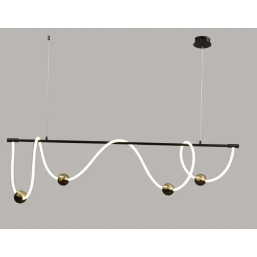Люстра Valeso K38731-1P BK+BRASS - фото 1