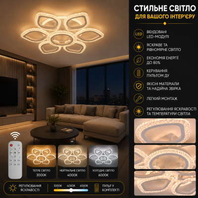 Люстра Valeso K38876-6+1 WT