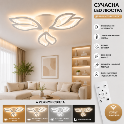 Люстра Valeso K39685-3-TL WT