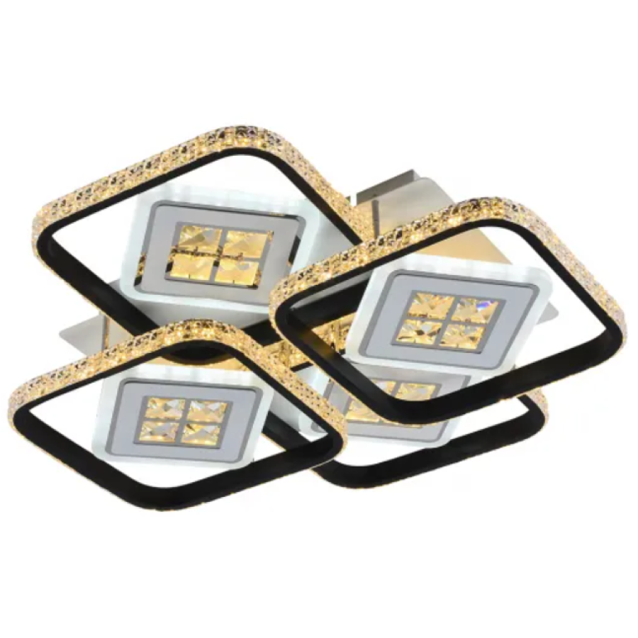 Люстра светодиодная Led Valeso X6018-4 WT черная - фото 3
