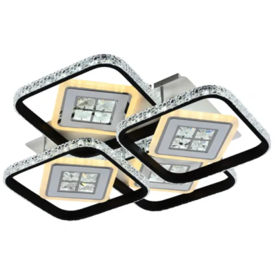 Люстра светодиодная Led Valeso X6018-4 WT черная