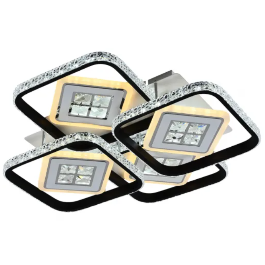 Люстра светодиодная Led Valeso X6018-4 WT черная - фото 1