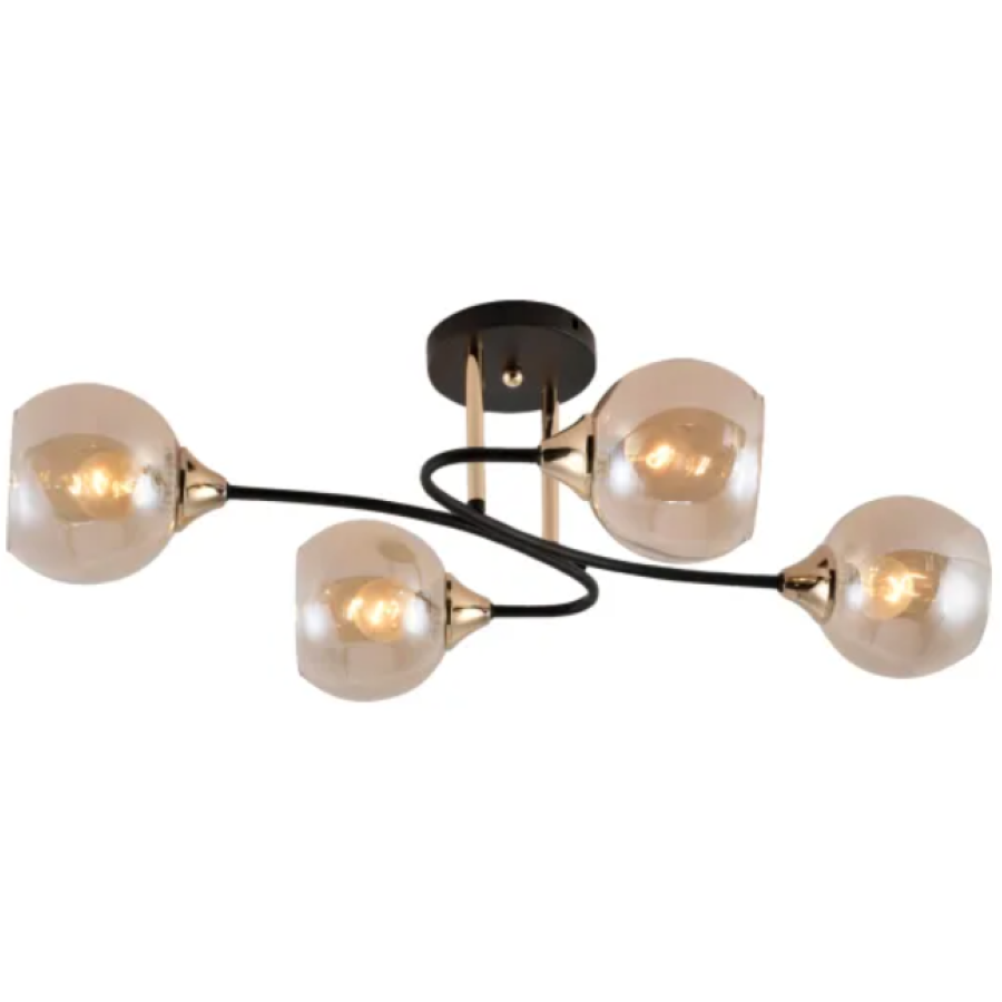 Люстра Valeso XA1498/4 BK+FGD - фото 1