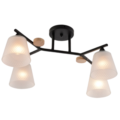 Люстра декоративная Valeso XA1502/ BK+WOOD