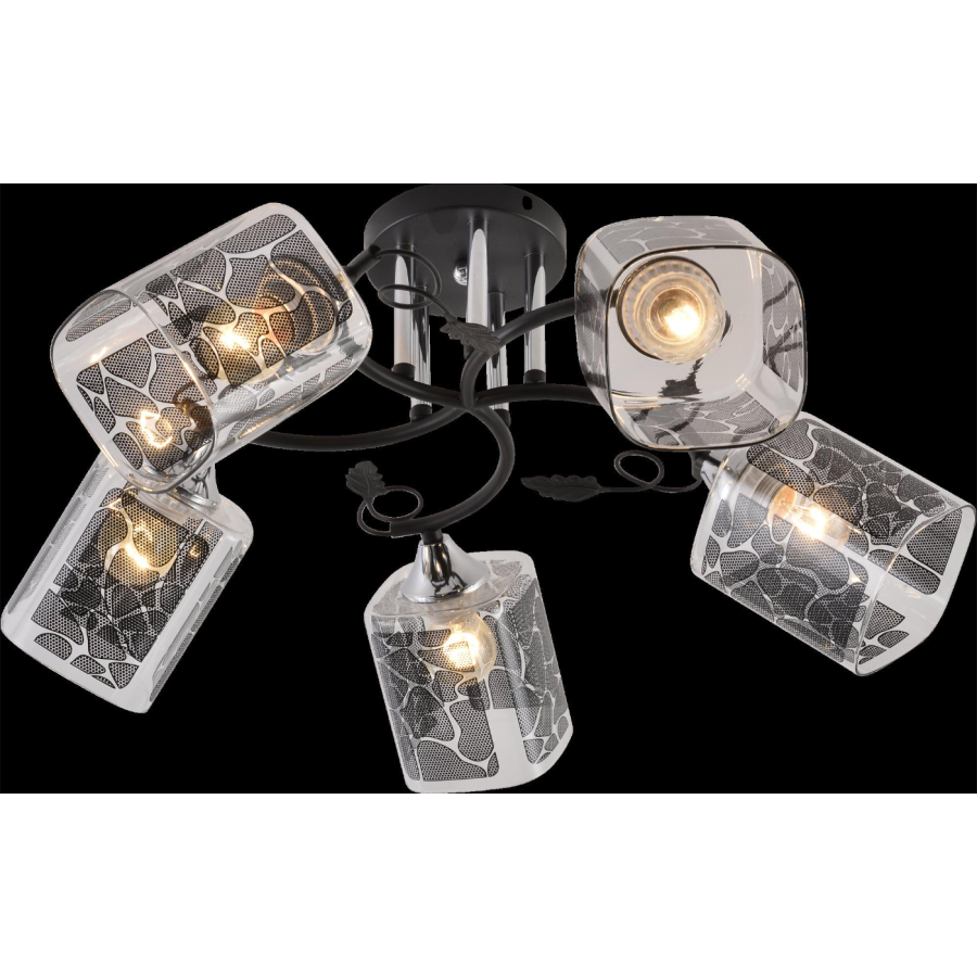 Люстра декоративная Valeso XA1519B/5 BK+CR - фото 2