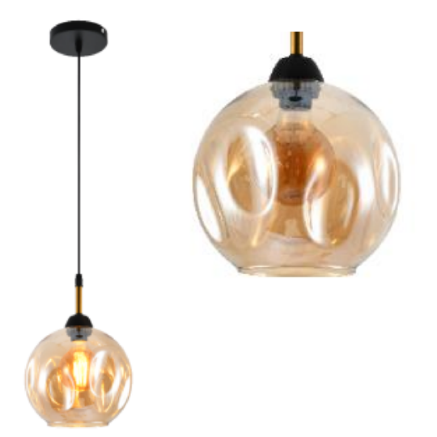 Люстра Valeso XA3265-1 BK+ GOLDEN BRONZE - фото 1