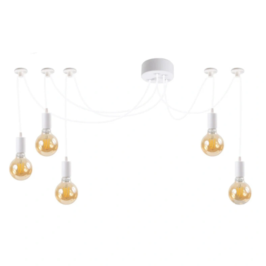 Люстра підвісна TERNAVA EC 205 E27 5X40W WH білий LIGHT SET - фото 1