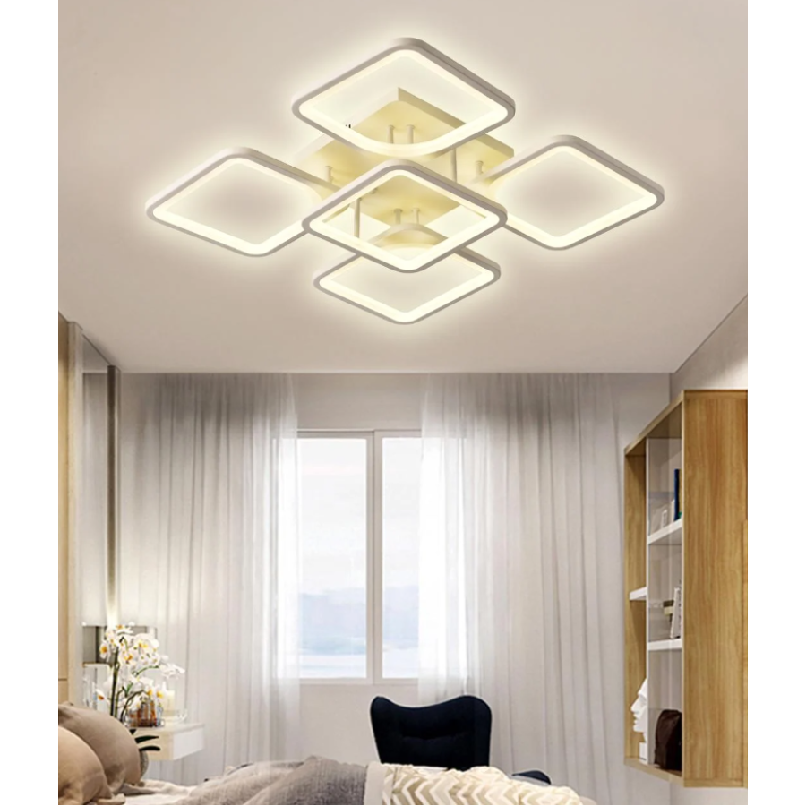 Люстра потолочная Led Valeso L6108-5 WT белая с пультом - фото 5