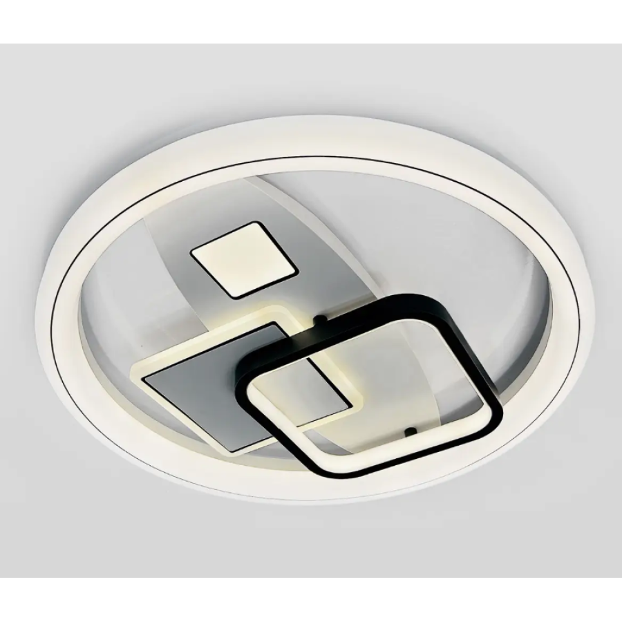 Люстра светодиодная Esllse Double lora 80w 10118 S-ON/OFF-460+65 white - фото 2