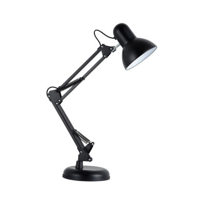 Настольная лампа LEBRON L-TL-TEL, E 27, 40W платфор.+струбцина, черная
