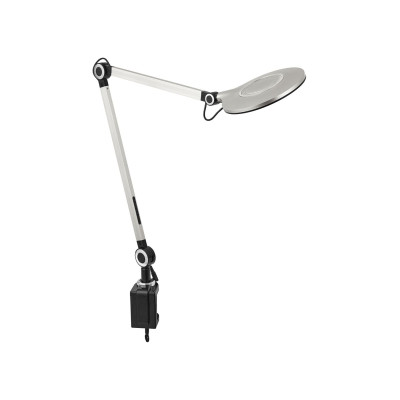 Настольная лампа DELUX TF-530 10 Вт LED 3000К-4000К-6000К USB серебристая