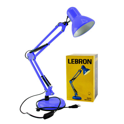 Настольная лампа LEBRON L-TL-Tel E27 40W синяя
