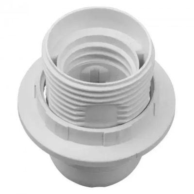 Патрон для люстры белый E27