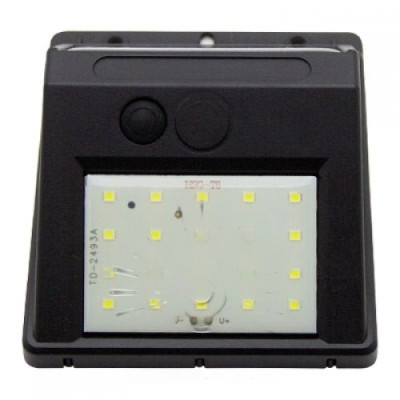 Підвідсвітка для стіні LED LEMANSO 4W 80LM IP65 6500K з фотоелементом і соняч. бат. LM33007 з акум