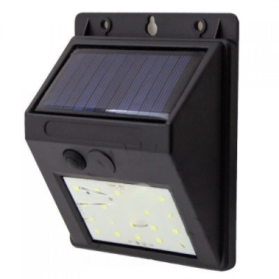 Подсветка для стены LED LEMANSO 4W 80LM IP65 6500K с фотоэлементом и солнышком. бат. LM33007 с акум