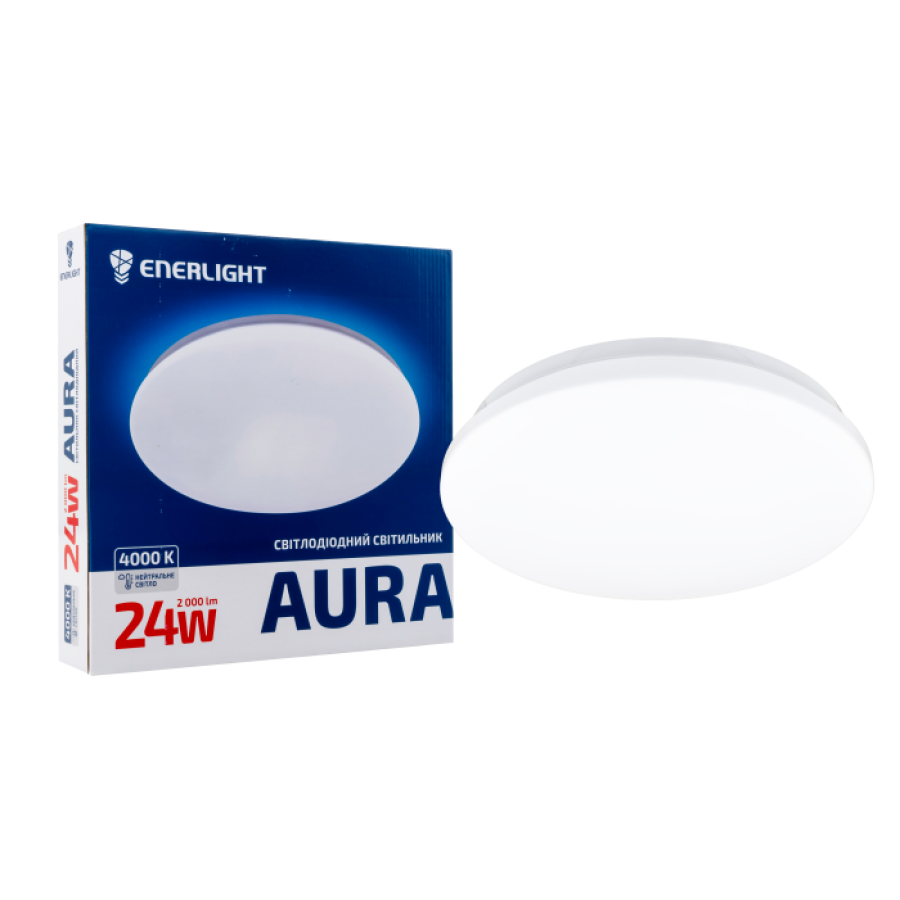 Потолочный светодиодный светильник Enerlight Aura 24вт 4000К - фото 4