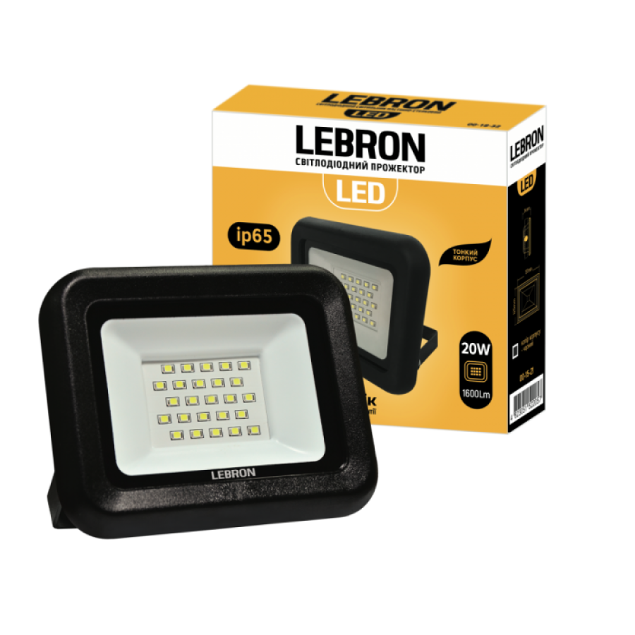 Прожектор LED Lebron L-LF.50W.6200K.4500Lm 230V - фото 1