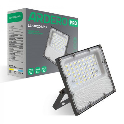 Прожектор світлодіодний Feron LL-3020ARD 20W  6500K сірий IP65