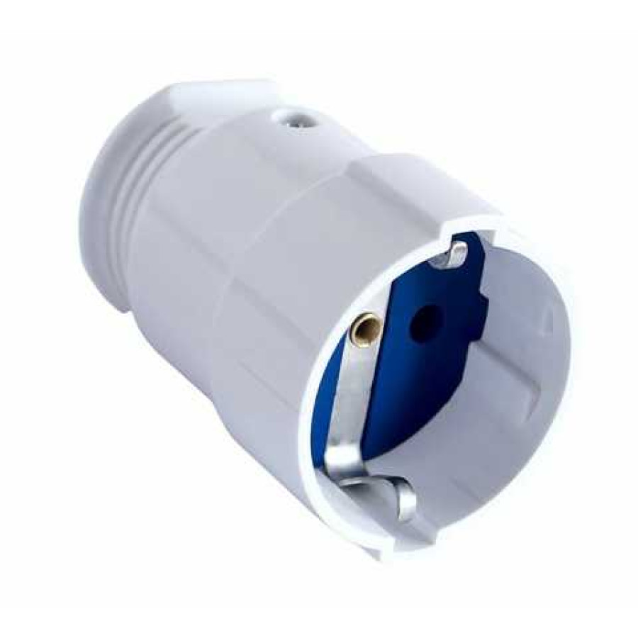 Гнездо STANDART штепсельное з/з белое HN-022051 - фото 1